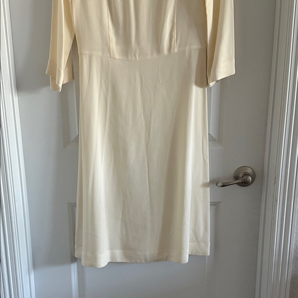NWT Mansur Gavriel Brand Cream Long Sleeve Dress - Size EU 36/US 6 - Picture 10 of 14